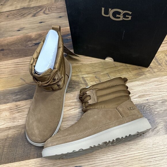 UGG womens NEW Classic Mini Lace Up Weather proof boots 9 Thinsulate - Picture 1 of 13